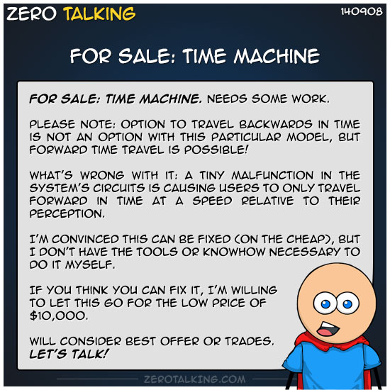 for-sale-time-machine-zero-dean