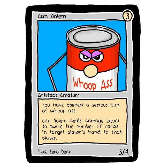 Can of Whoop Ass Golem