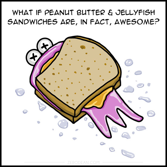 peanut-butter-and-jellyfish-sandwich-zero-dean